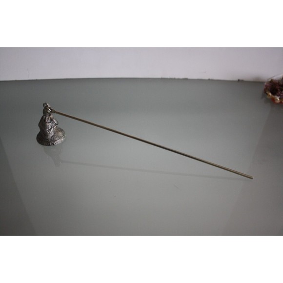 Old World santa 10 Inch Pewter Candle Snuffer Candle Extinguisher Candle Douter - Picture 4 of 7